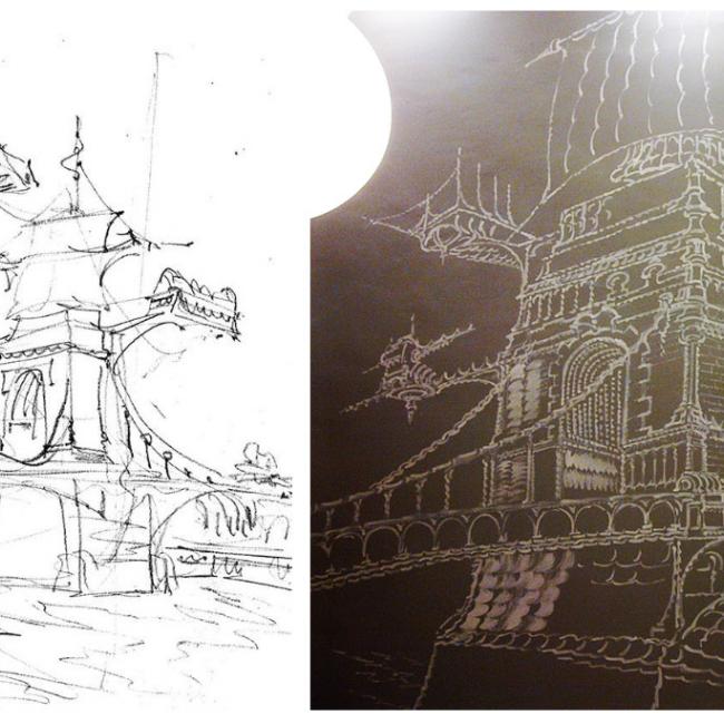 Mural - from sketch to reality