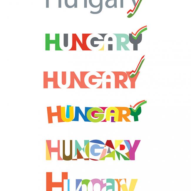 Logo variations on the word: HUNGARY